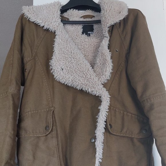 Aritzia, Wilfred Free Sherpa Linen Oversized Jacket, Women XS - Picture 2 of 10